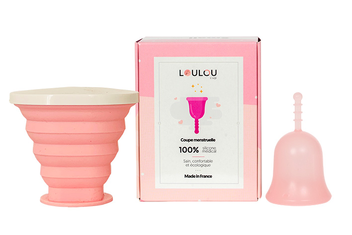 Pack Louloucup rose et son stérilisateur assorti