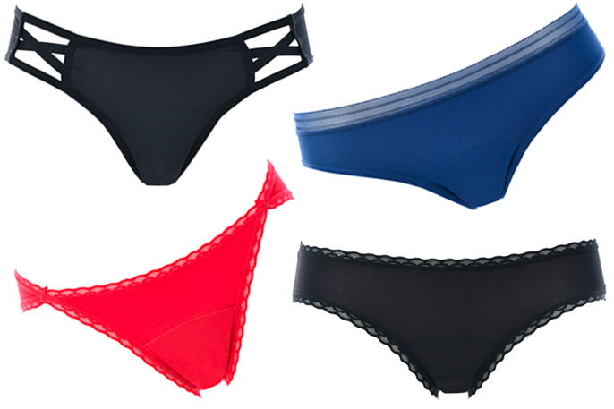 les 4 culottes menstruelles de la marque Loulou
