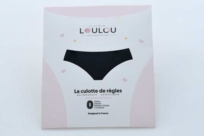 packaging culotte menstruelle Loulou
